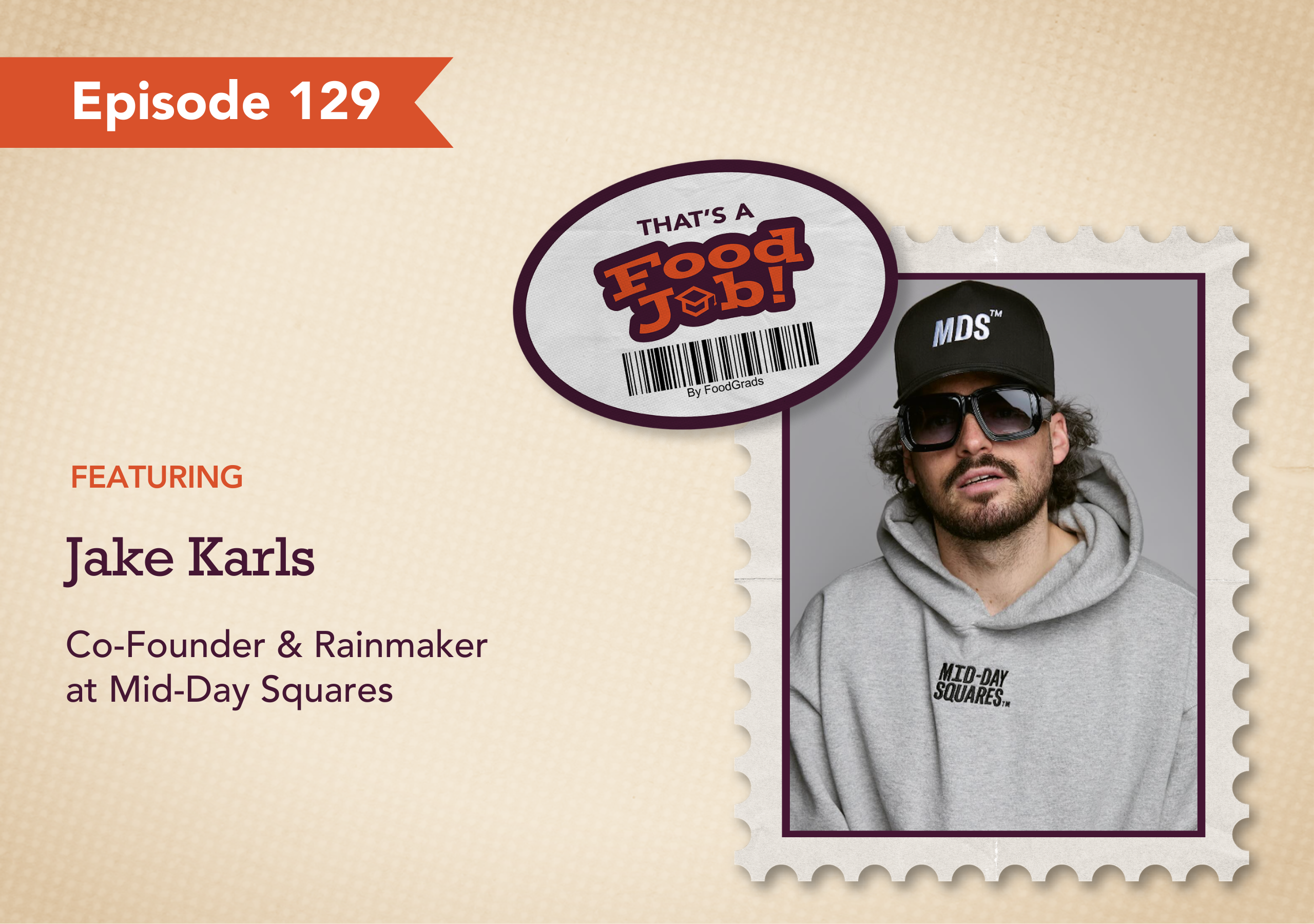 That's a Food Job podcast Episode 129 Jake Karls headshot